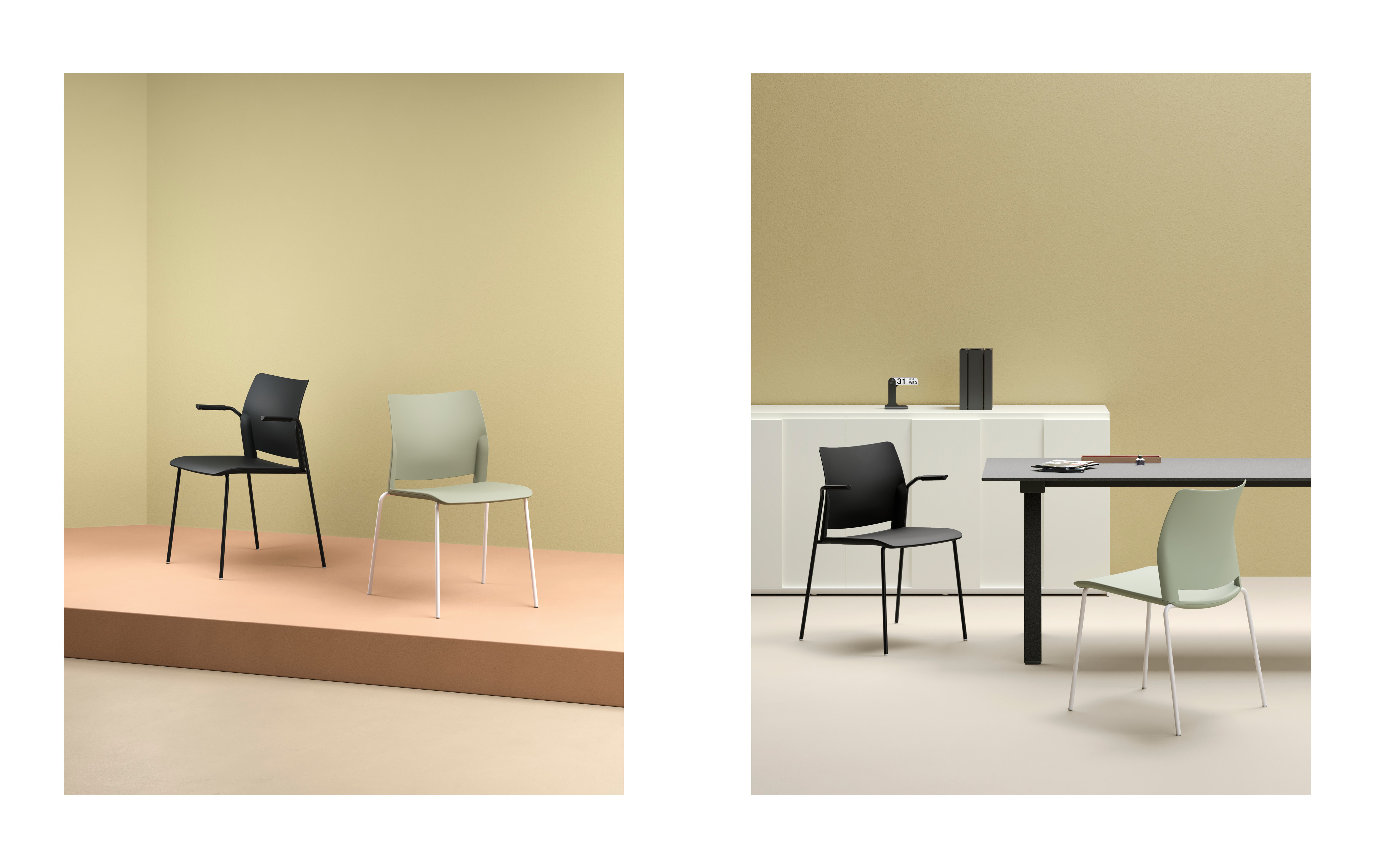 Alpha - Meeting, conference and waiting room chairs - Cerantola - 3