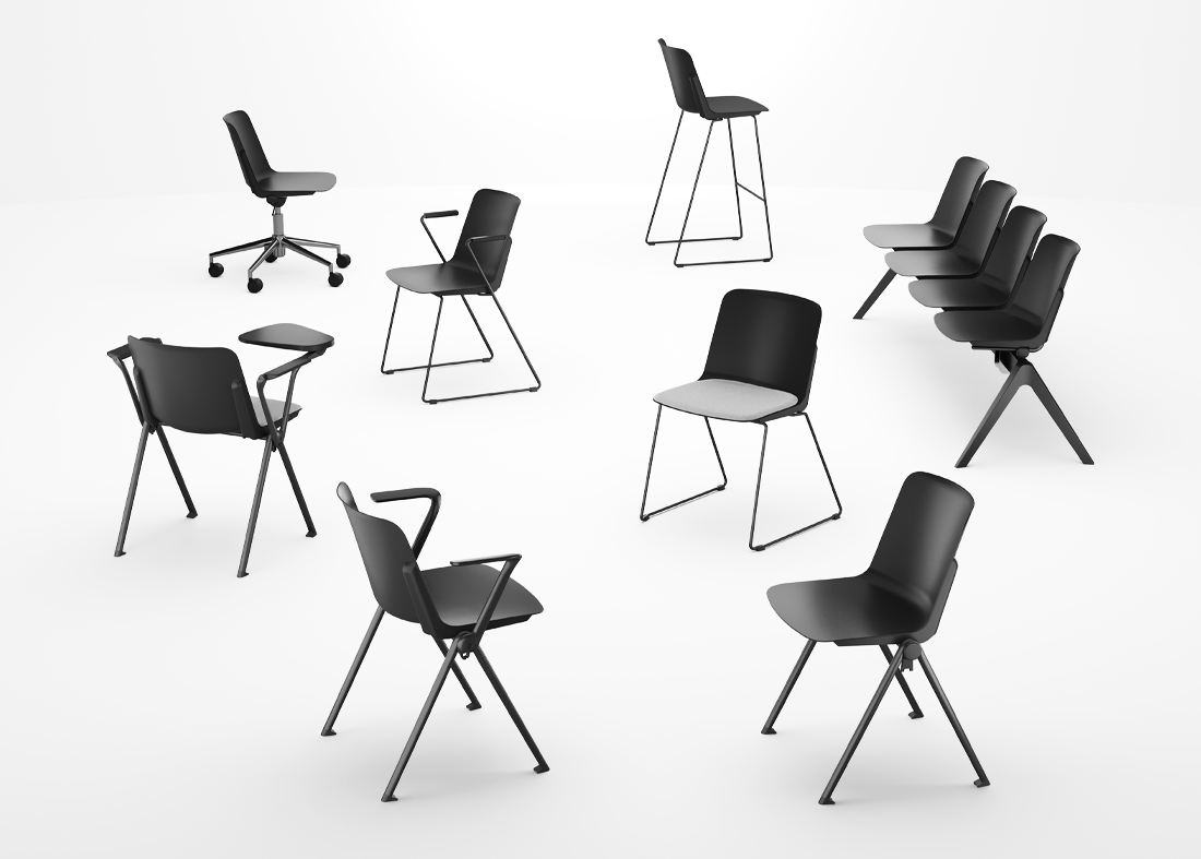 Plus - Meeting, conference and waiting room chairs - Cerantola - 1